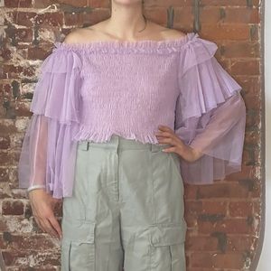 Eloquii x Priscilla Ono smocked top